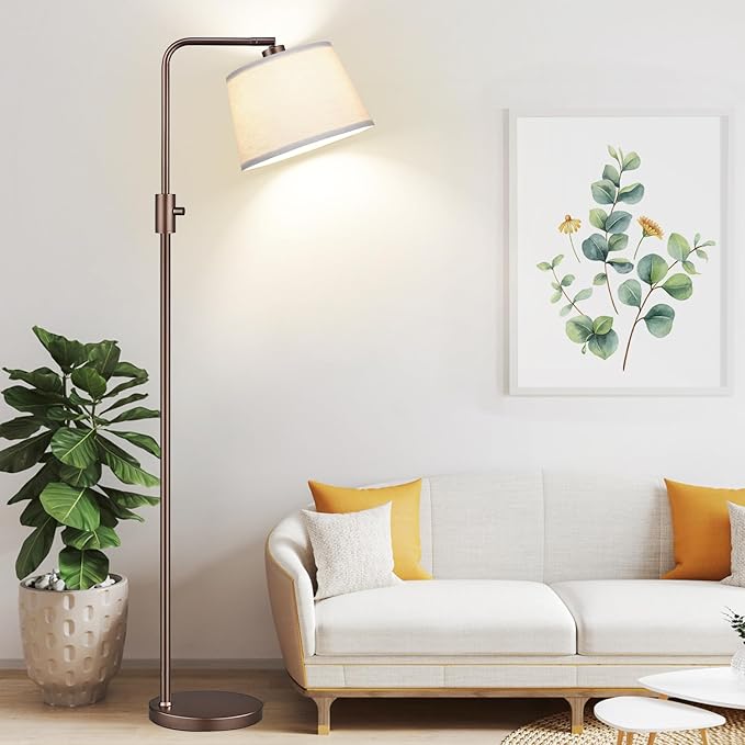 Dimmable Floor Lamp with Shade
