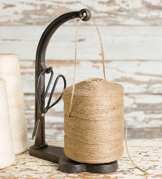 Vintage Style Cast Iron Twine and Shears Set