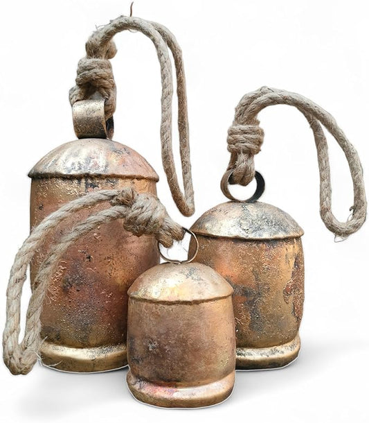 Set of 3 Metal Christmas Bells