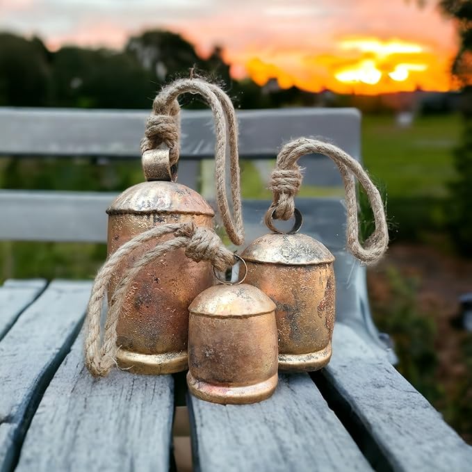 Set of 3 Metal Christmas Bells