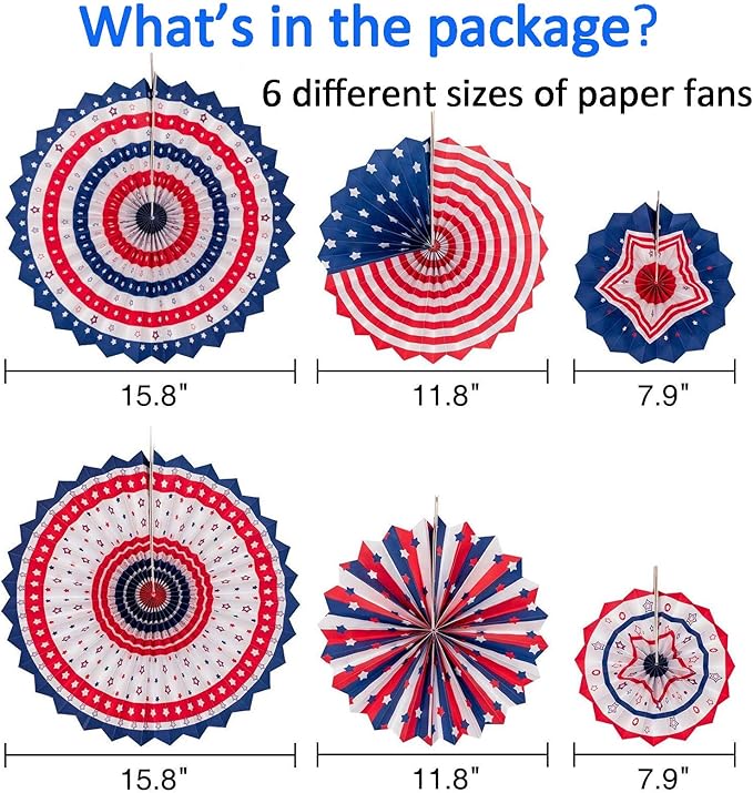 29PCS 4th/Fourth of July Patriotic Decorations Set