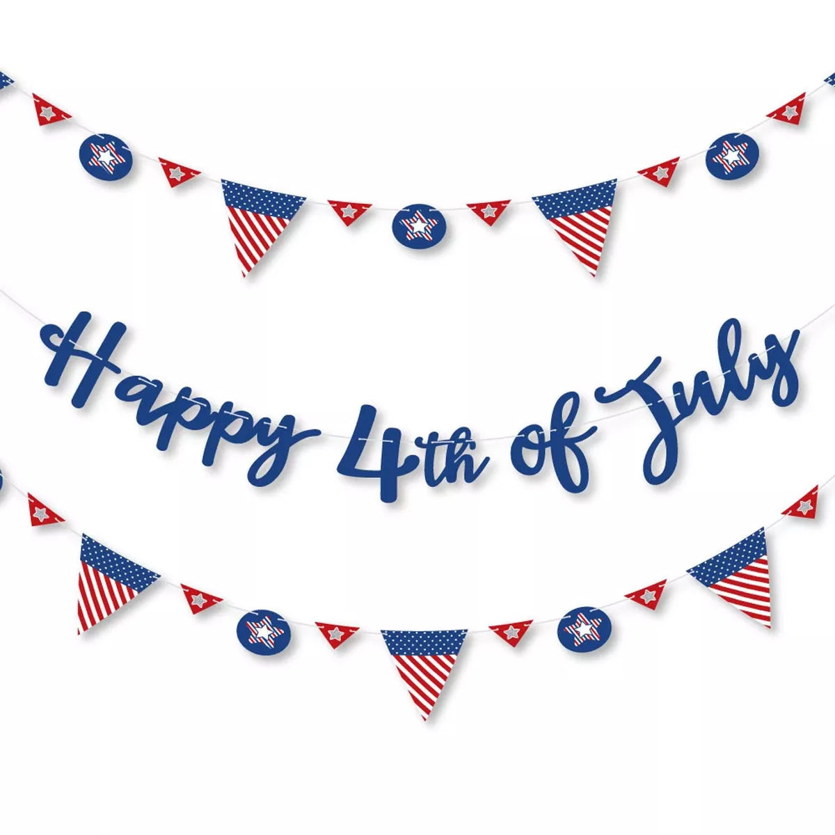 4th of July - Independence Day Letter Banner Decoration