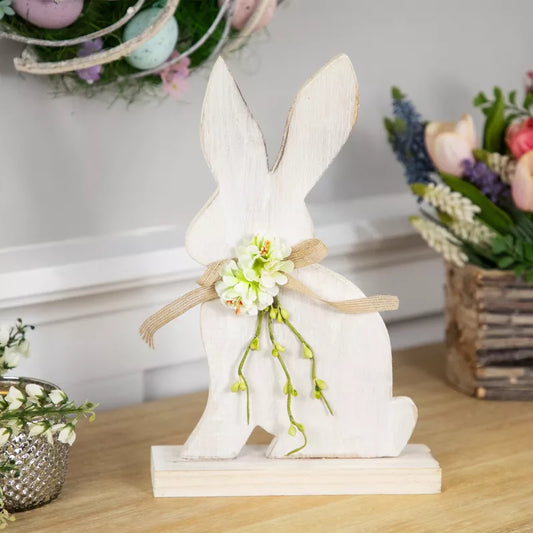 Northlight Distressed Rabbit Silhouette Easter Decoration